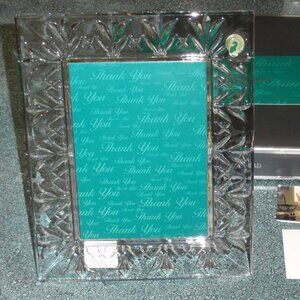 WATERFORD CRYSTAL Thank You Picture Photo Frame 5"x7" #114989 - CHRISTMAS GIFT!